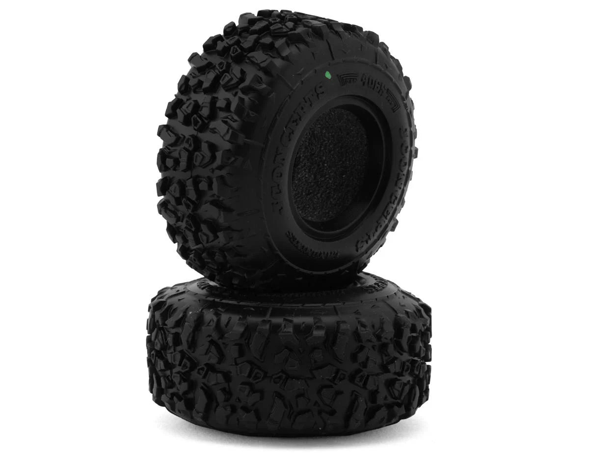 JCONCEPTS 4065-02 Landmines 1.0" All Terrain Crawler Tires (2) (2.25”) (Green) for Traxxas TRX-4M