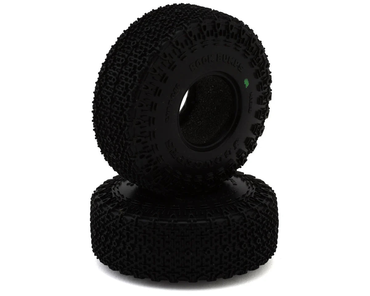JCONCEPTS 4128-02 Rock Bumps 1.0" Micro Crawler Tires (63mm OD) (2) (Green)