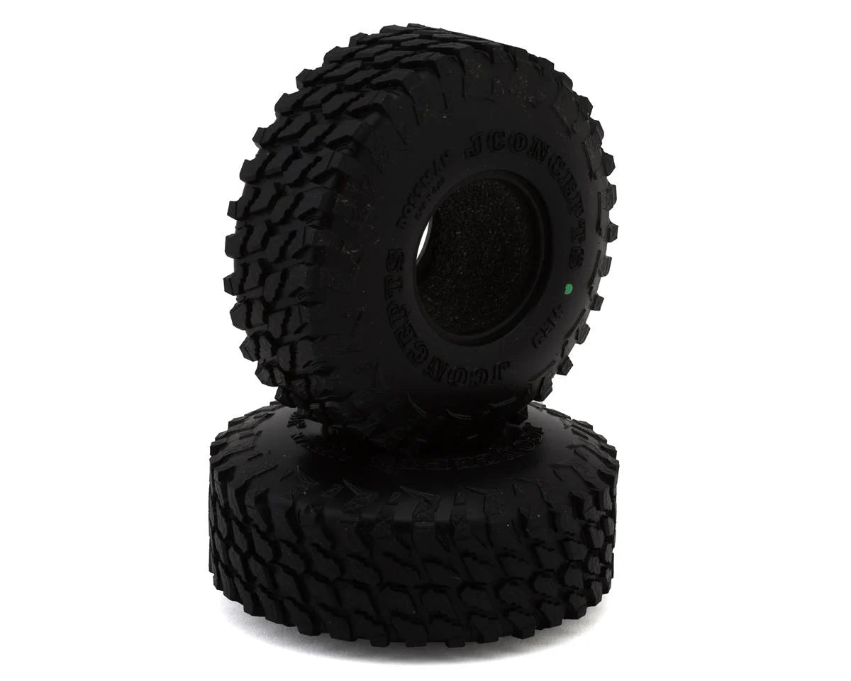 JCONCEPTS 4129-02 Bossman 1.0" Micro Crawler Tires (63mm OD) (2) (Green)