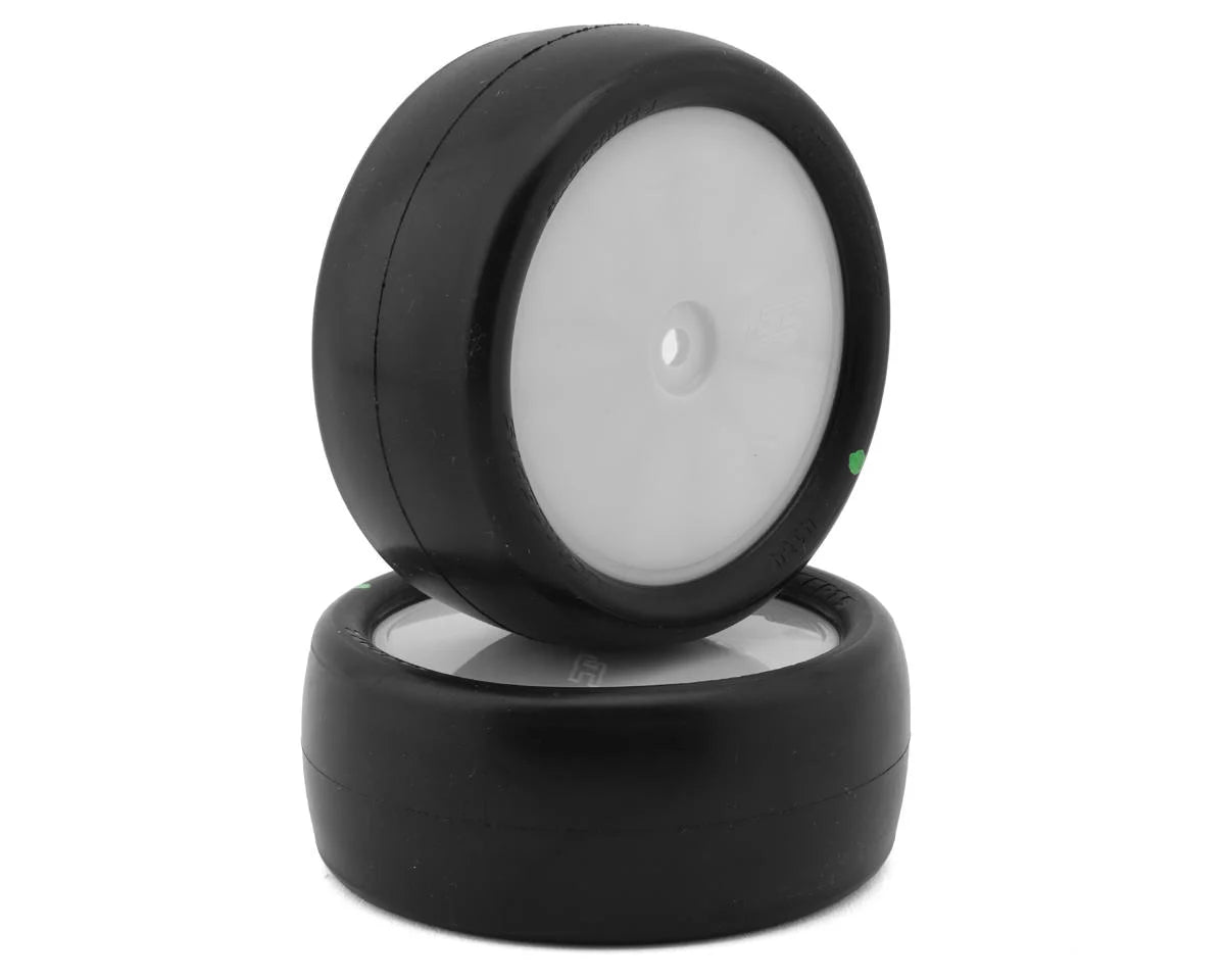 JCONCEPTS 4134-1211 Smoothie 3 2.2" Pre-Mounted 4WD Front Tires (White) (2) (Green) w/12mm Hex
