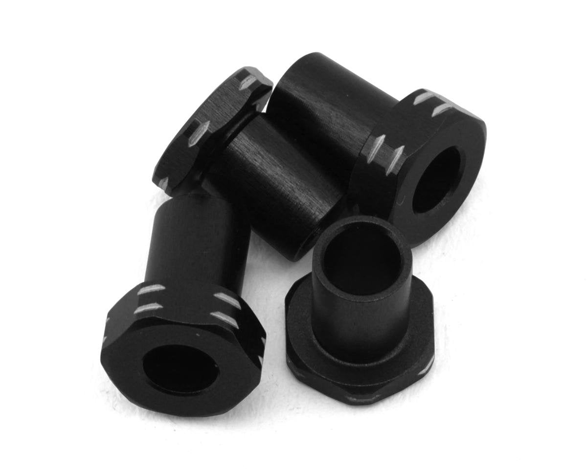 JCONCEPTS 5186-2 RC10B7 Aluminum Caster Hat Bushings (Black) (4) (1 & 2mm)
