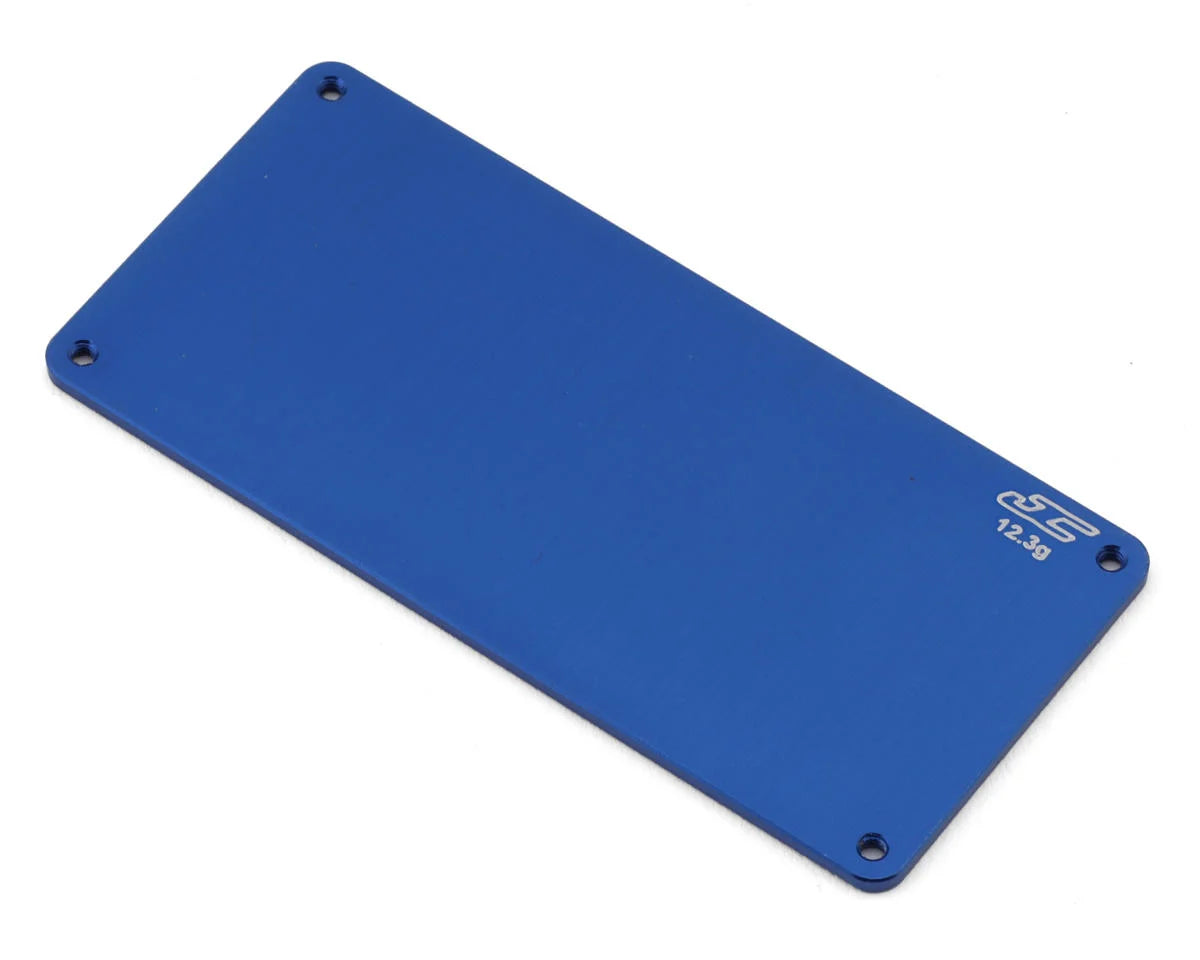 JCONCEPTS 5193-1 RC10B7/B7D Aluminum Electronics Plate (Blue) (12.3g)