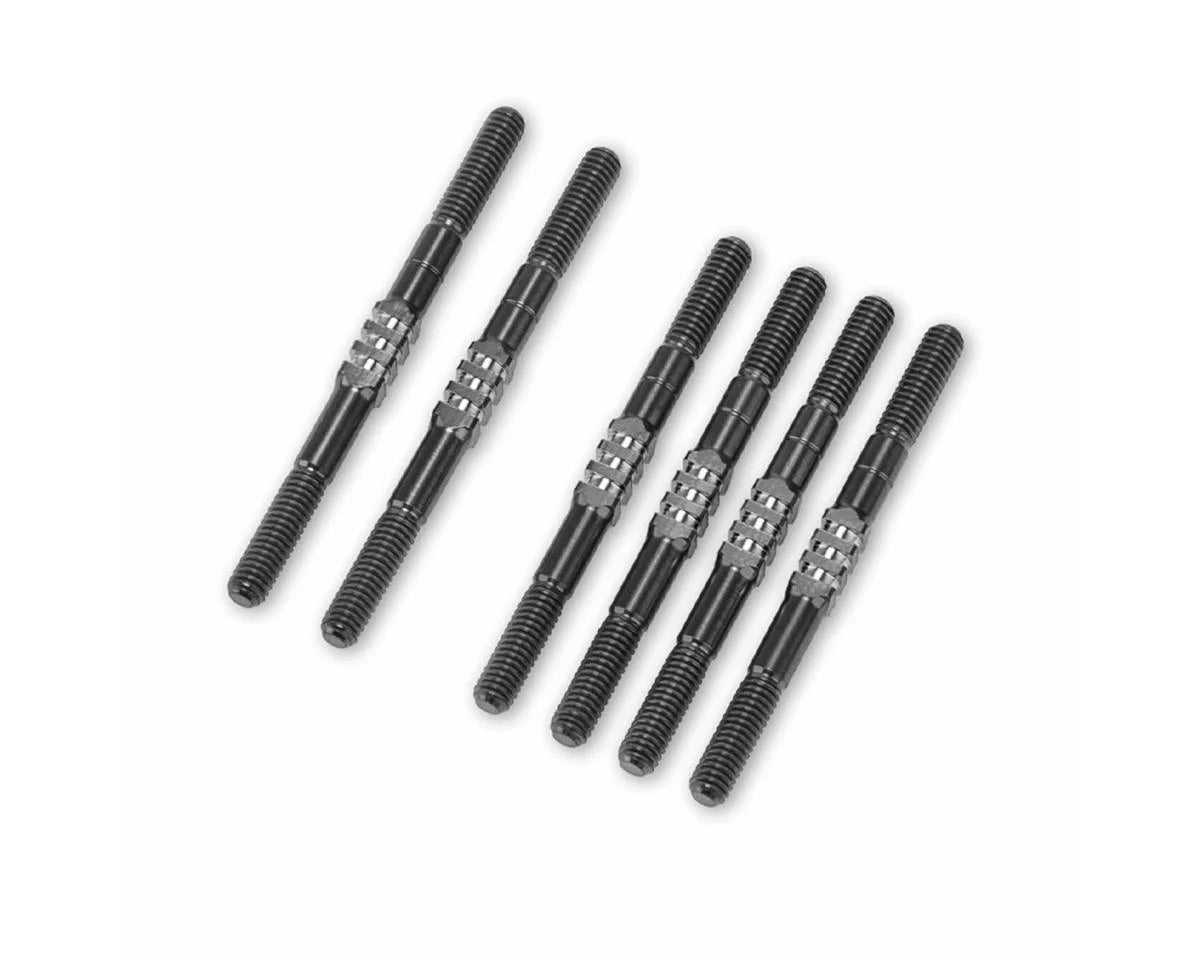 JCONCEPTS 5288-2 TLR 22X 3.5mm Fin Titanium Turnbuckles Set (Black)