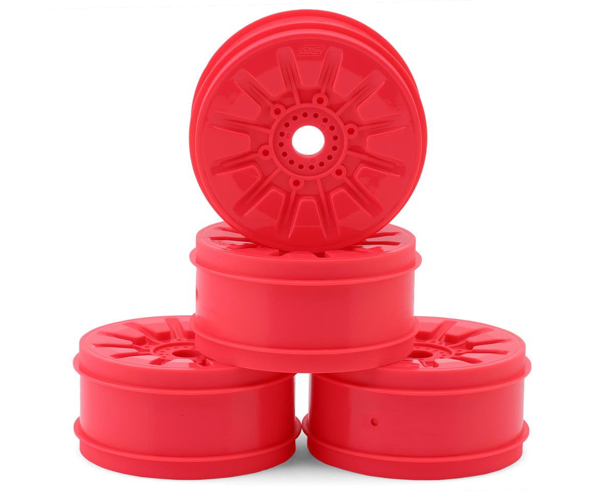JCONCEPTS 8158-4 Pioneer 83mm 1/8th Buggy Wheels (RM2 Pink) (4)