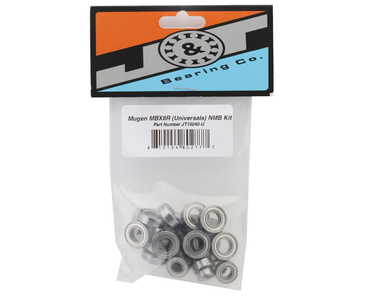 J&T BEARING JT10040-U Mugen MBX8R Bearing Kit (NMB) (Universal Driveshafts)