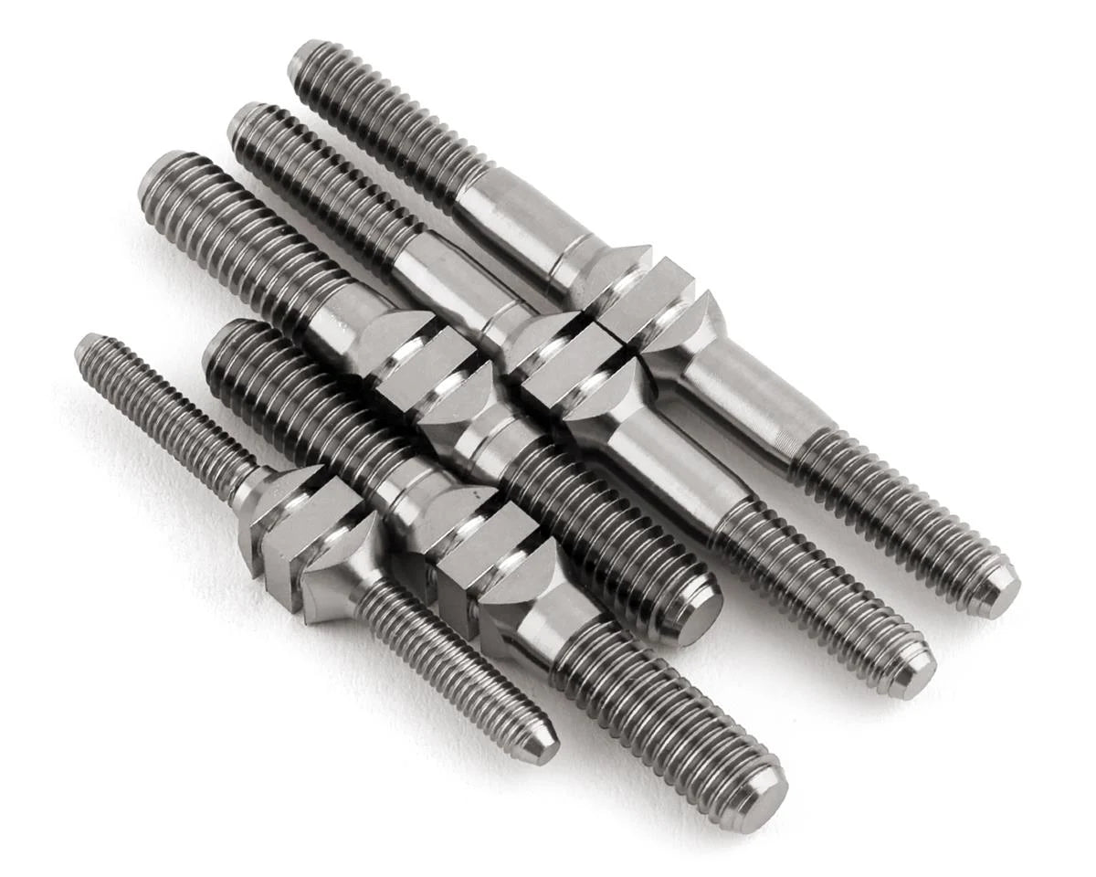 J&T BEARING JT10648 Mugen MBX8/MBX8R Titanium "Milled" Turnbuckle Kit (Natural)