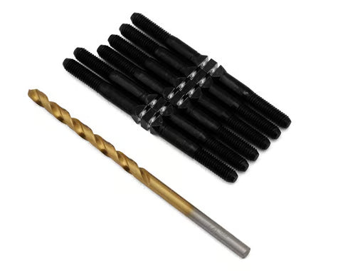 J&T BEARING JT12240 TLR 22X Titanium "Milled'' XD Turnbuckles (Black)