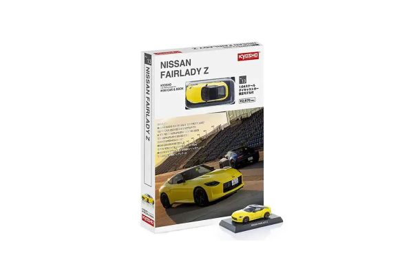 KYOSHO K07117Y MINI CAR & BOOK No.13 NISSAN FAIRLADY Z IKAZUCHI Yellow K07117Y