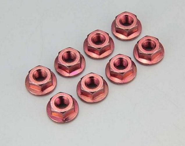 KYOSHO 1-N4045F-R Nut (M4x4.5) Flanged (Steel/ Red)