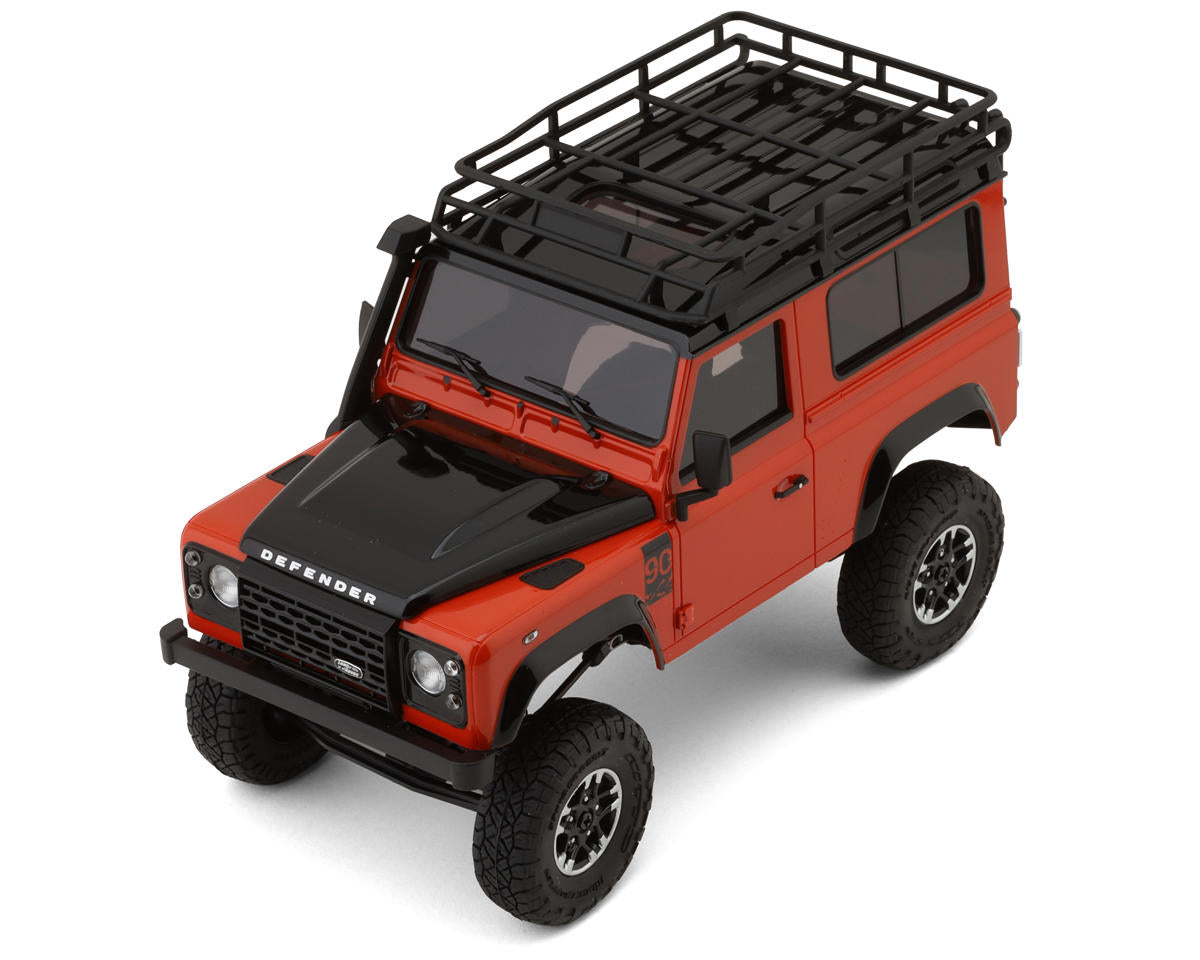 KYOSHO 32531MO MX-01 Mini-Z 4X4 Readyset w/Land Rover Defender 90 Adventure Body (Orange/Black) & 2.4GHz Radio