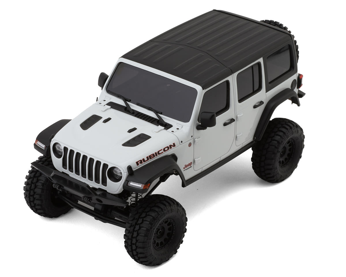 KYOSHO 32536W MX-01 Mini-Z 4X4 Readyset w/Jeep Wrangler Unlimited Rubicon Body (White) & 2.4GHz Radio