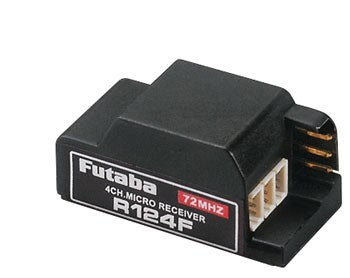 FUTABA 01101687-1 R124F-72LOW R124F 4-Ch Ultra Micro FM Rx 72 Low