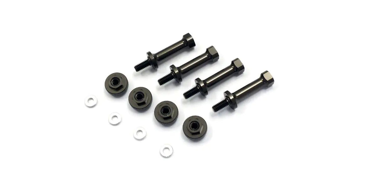 KYOSHO LAW41GM Al Battery Post Set(Gunmetal/ZX-5 FS/TF