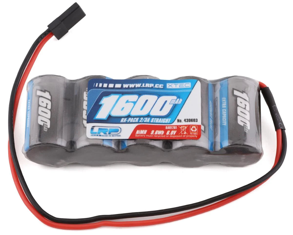 LRP 430603 XTEC 5-Cell 6.0V NiMH Flat Receiver Pack (1600mAh) (JR Connector)