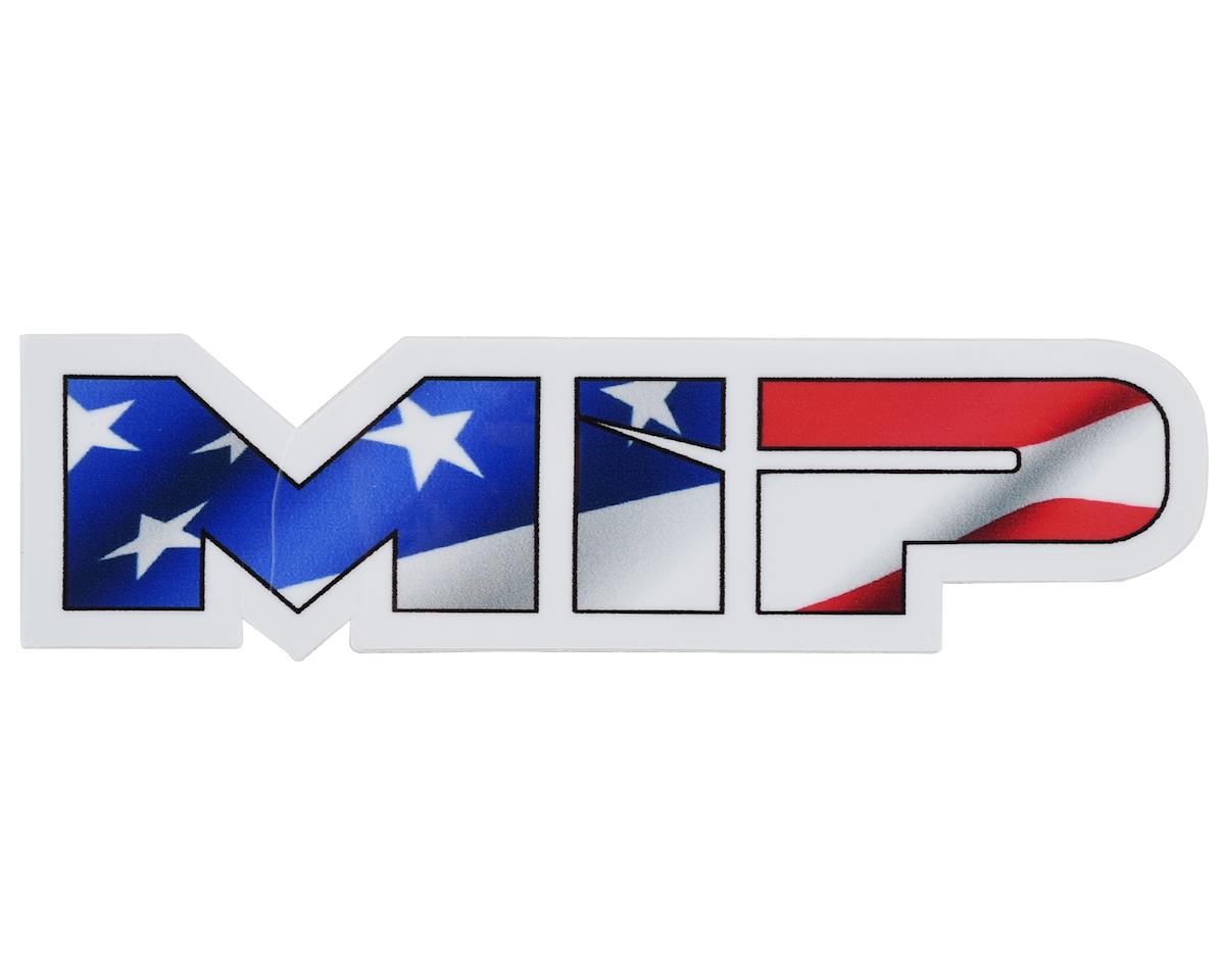 MIP 5106 3.73x1" Die Cut American Flag Vinyl Sticker