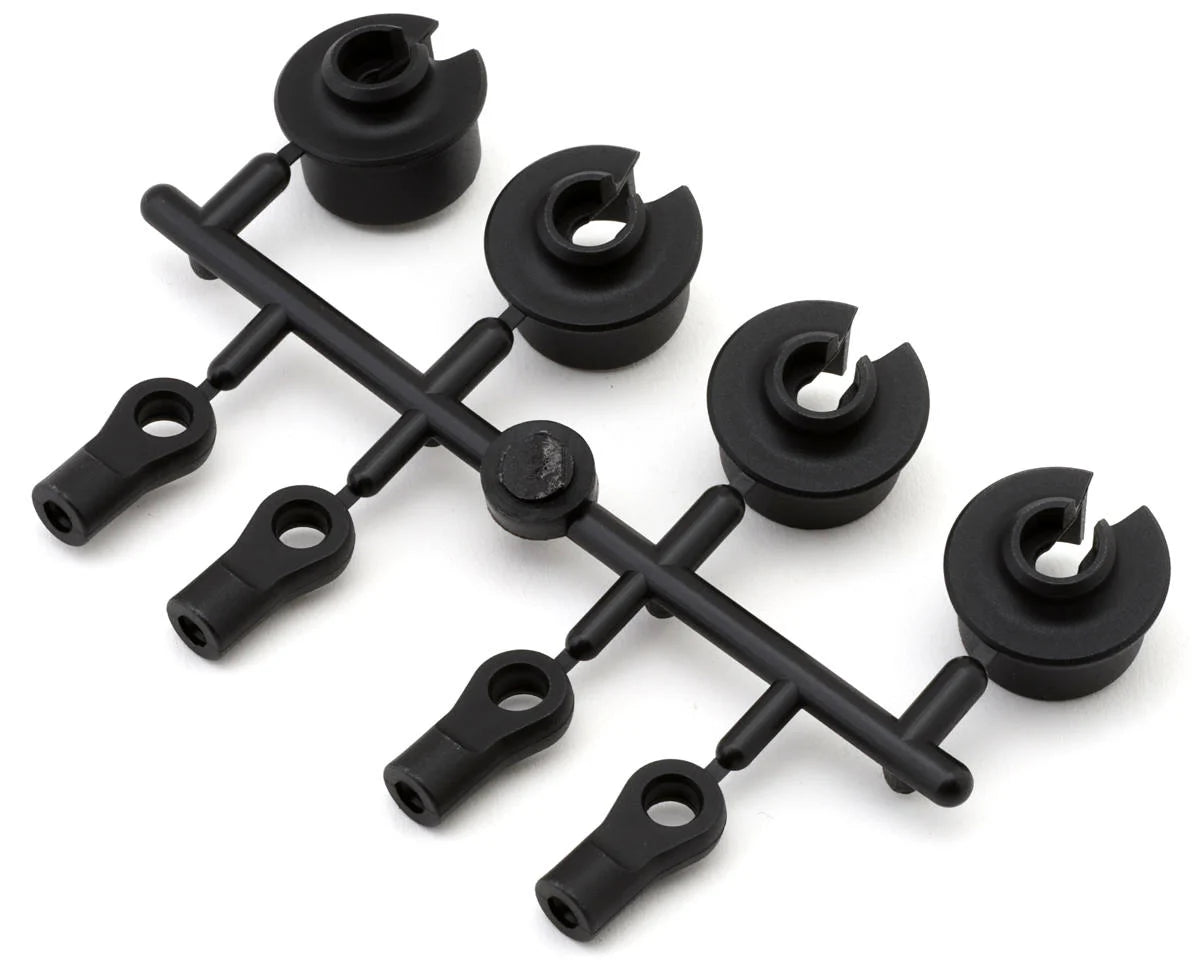 MUGEN E0545B MBX8 Damper Rod Ends & Spring Retainers Set