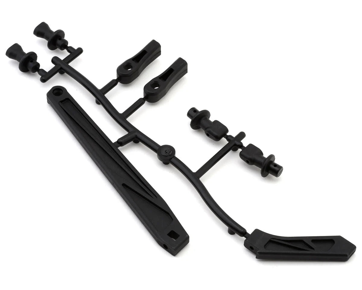 MUGEN E2163B MBX8T/MBX8TE Body Mounts & Chassis Braces Set
