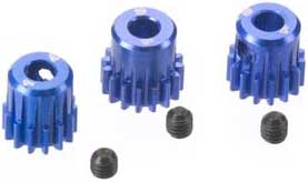 NOVAK 5211 Aluminum Pinion Set 0.5 mod 14t 15t 16t with oversized 1/8” output shaft