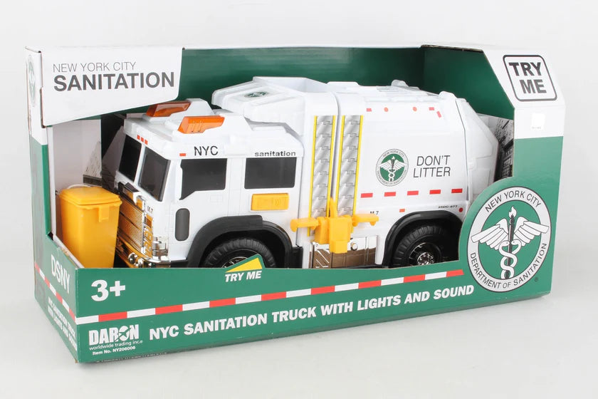 DARON NY206006 NYC SANITATION GARBAGE TRUCK W/LIGHTS & SOUND