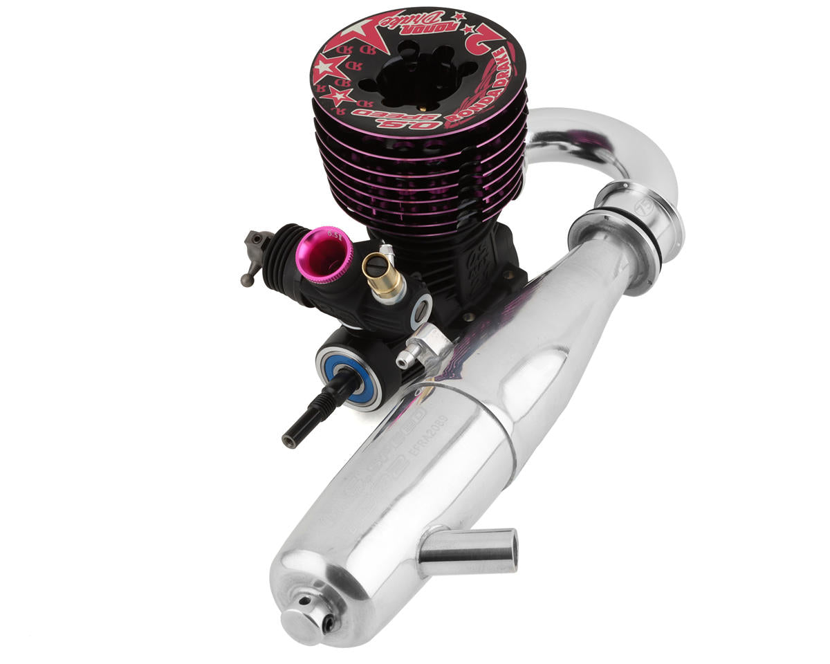 OS ENGINES 1CJ03 O.S. Speed Ronda Drake 2 B21 RD2 "Drake-In" .21 Buggy Nitro Engine w/Pipe Combo Broken In by Adam Drake
