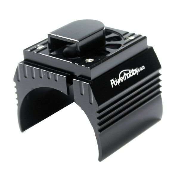 POWER HOBBY PHF10FANBLACK Aluminum Motor Heatsink Cooling Fan for 1/10 540 and 550 Size Motors, Black