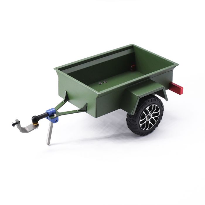 POWER HOBBY SCX24759GREEN Aluminum Mini RC Crawler 1/24 Trailer, Green, for Axial SCX24 / Enduro24