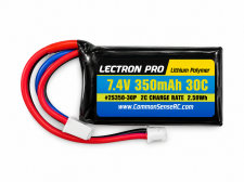 COMMON SENSE RC 2S350-30P 7.4V 350mAh 30C Lipo Battery with JST PH 2.0 for Losi Micro-B