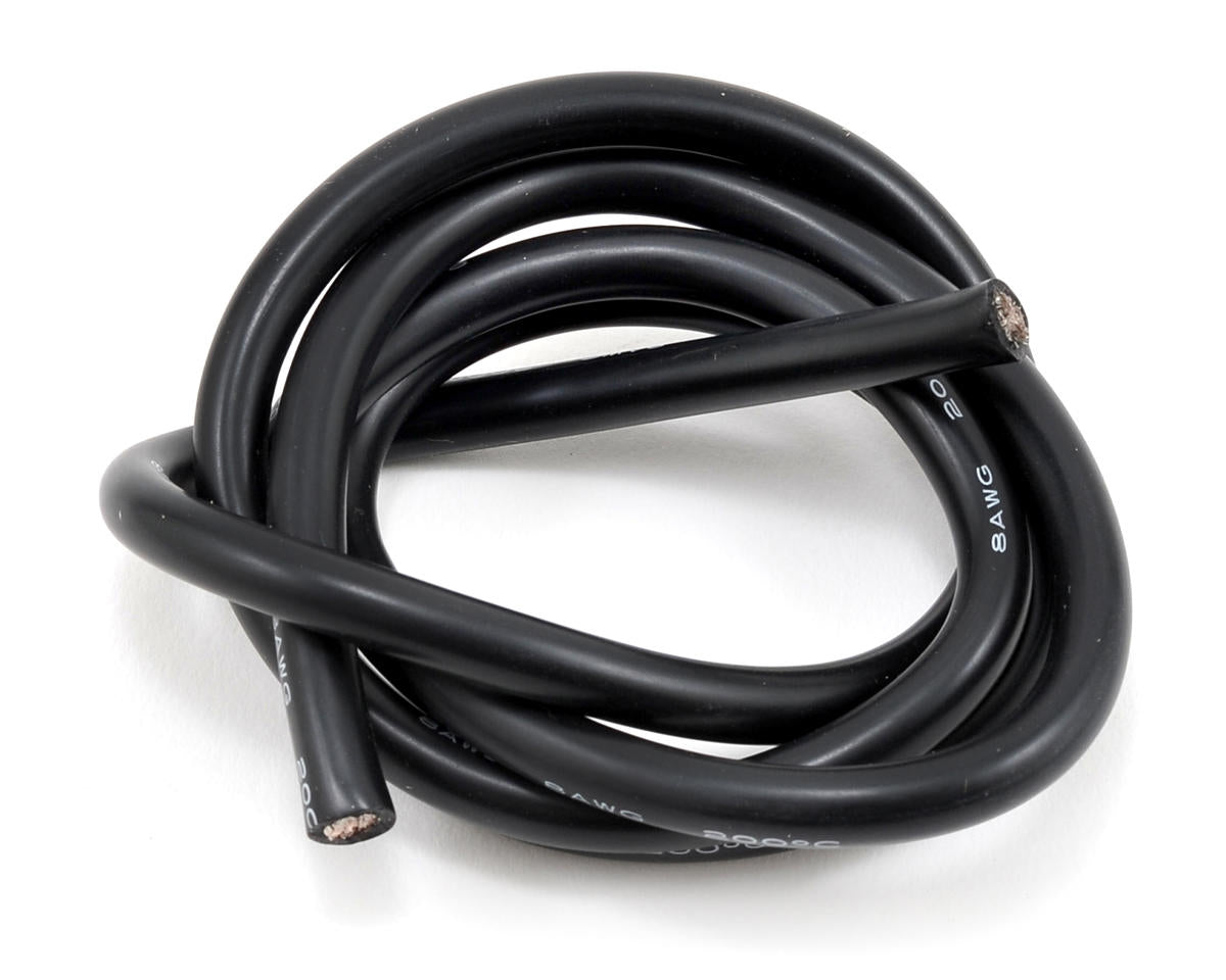 PROTEK PTK-5613 8awg Black Silicone Hookup Wire 1 Meter