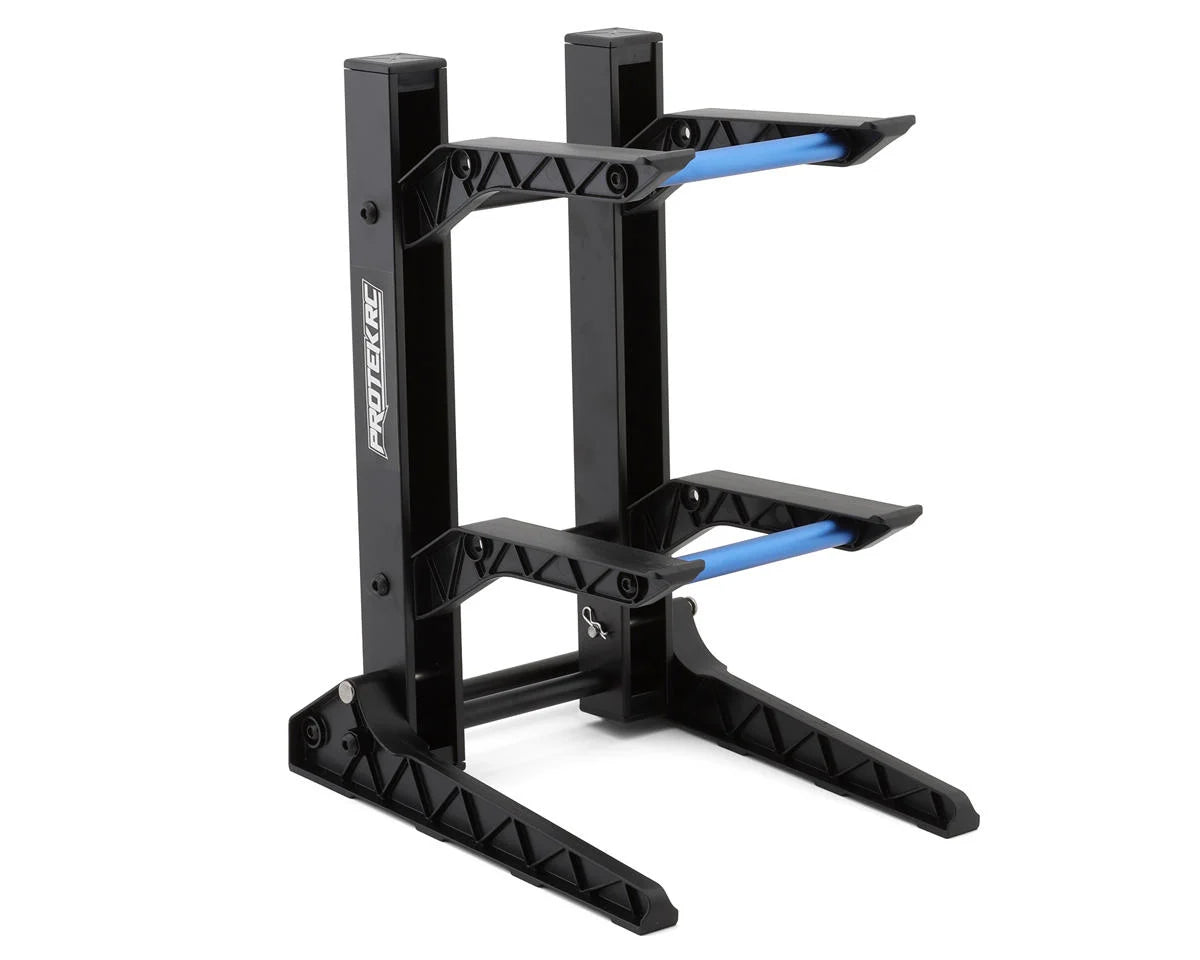 PROTEK PTK-8390 2 Layer 1/10 & 1/8 Car Display Stand (200x240x325mm) W/Carrying Bag