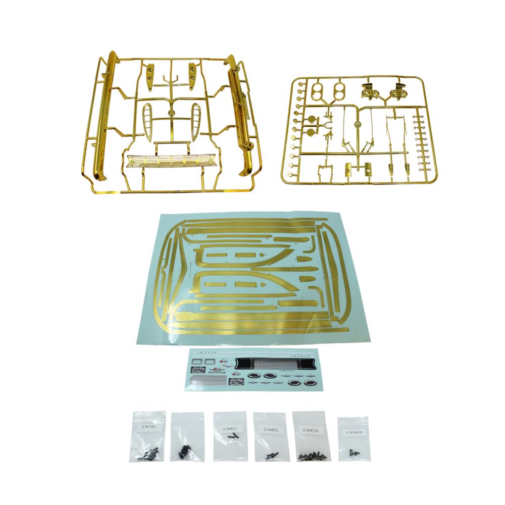 REDCAT RER15536 Gold Body Parts for 1959 Chevy IMPALA