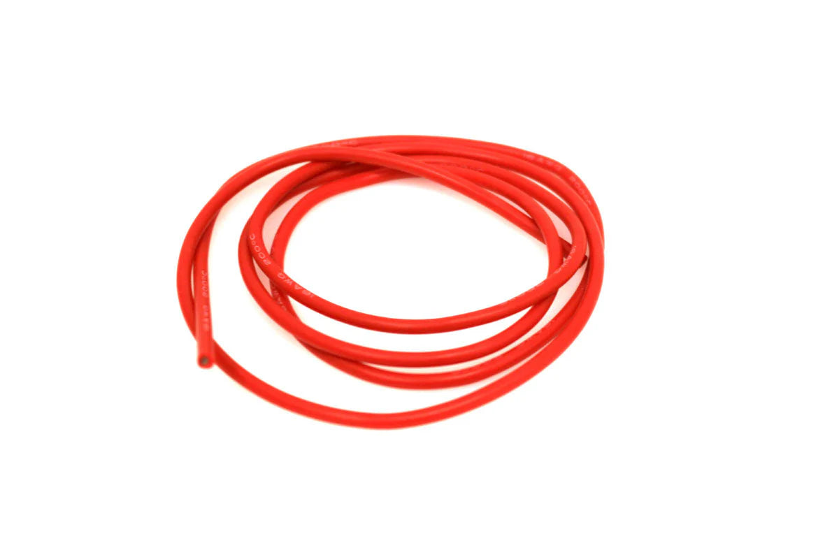 RACERS EDGE 1219 6 Gauge Silicone Wire, 3' Red