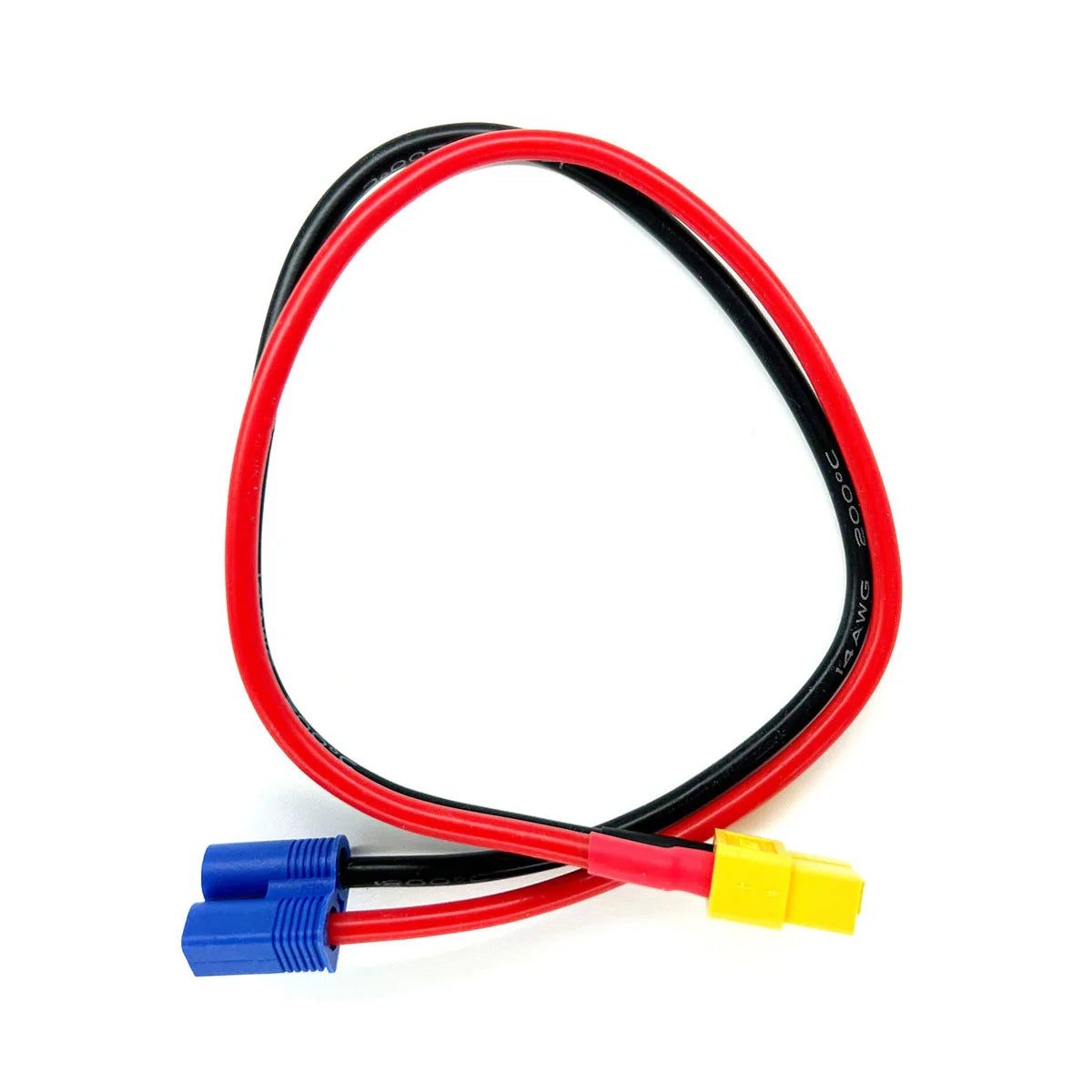 RACERS EDGE 1686 Charge Adapter: EC3 Device to Female XT60, 300mm Wire