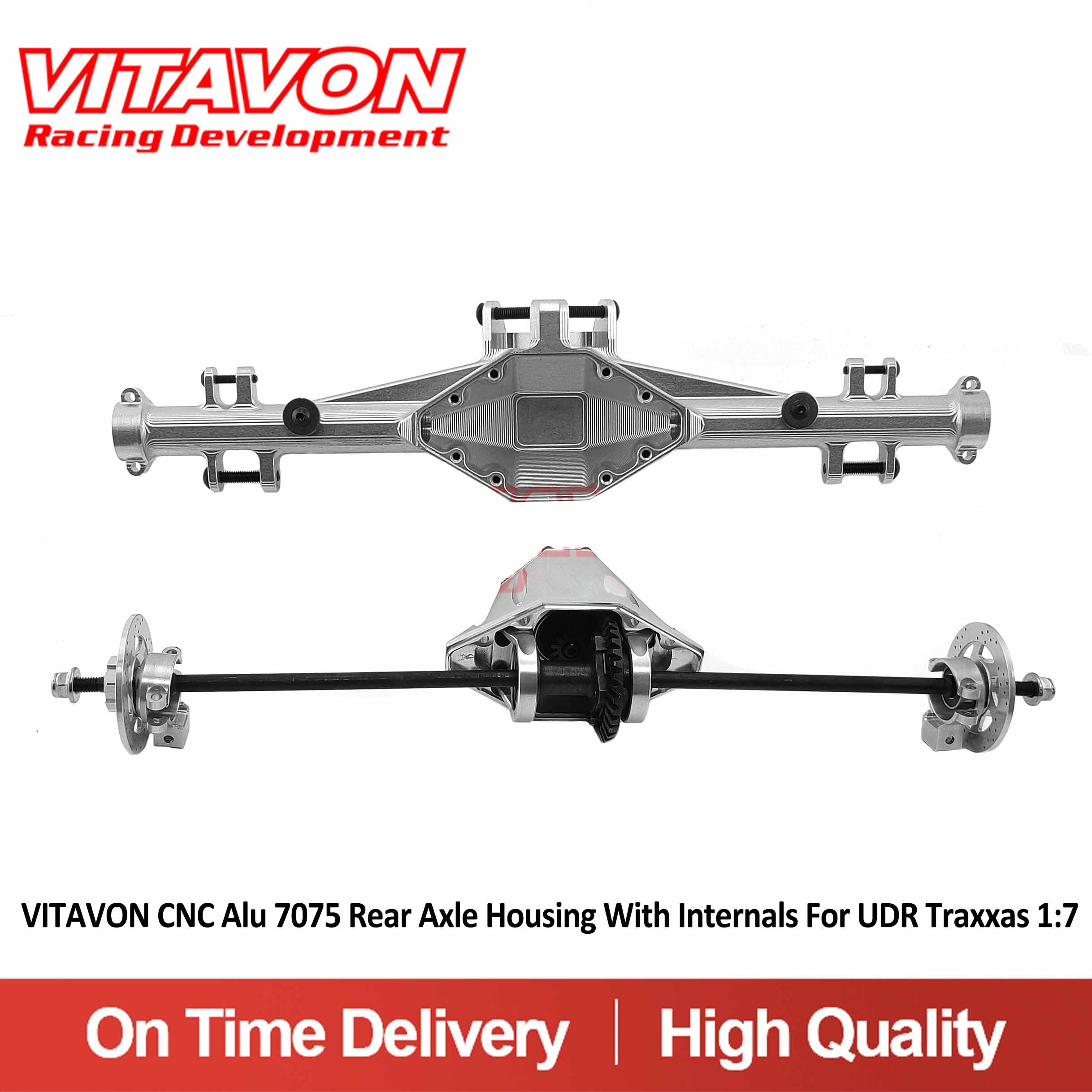 VITAVON UDR0159 Alu 7075 Rear Axle Housing With Internals For Traxxas UDR 1:7