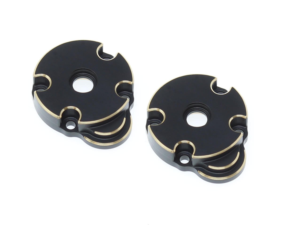 REDCAT RER30175 Ascent-18 Brass Outer Portal Covers (Black) (2)