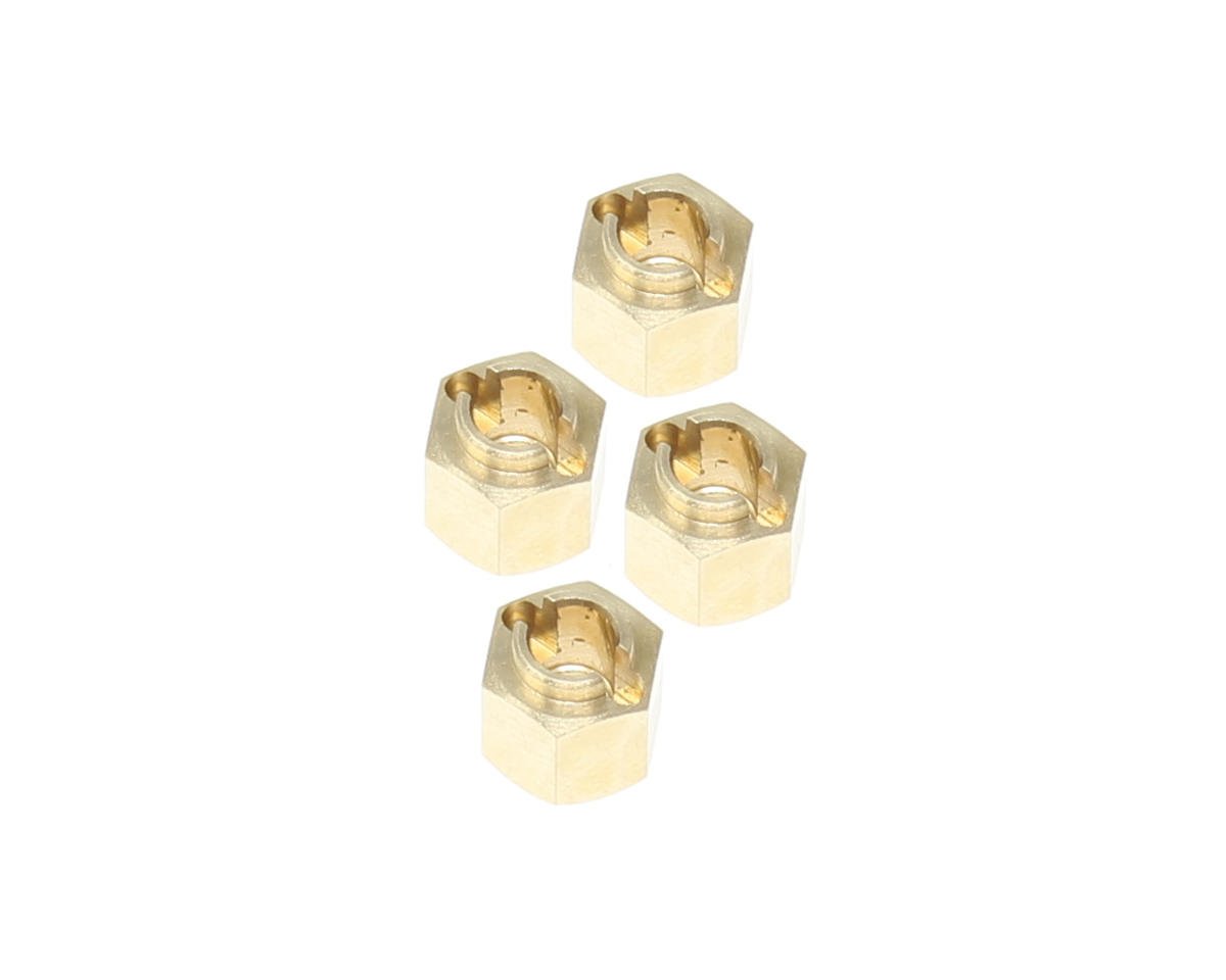 REDCAT RER30380 MT-18/Ascent-18 Brass Wheel Hexes (4)