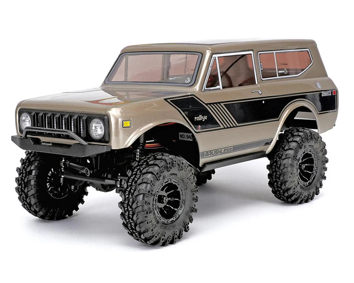 REDCAT RER39152 Ascent-18 International Scout II 1/18 4WD RTR Brushless Rock Crawler (Gold) w/2.4GHz Radio, Battery & Charger
