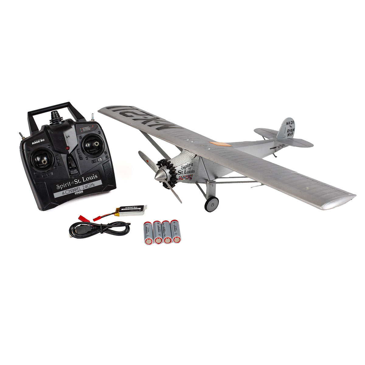 RAGE RC RGRA1450 Spirit of St Louis 4-Ch Micro RTF Airplane