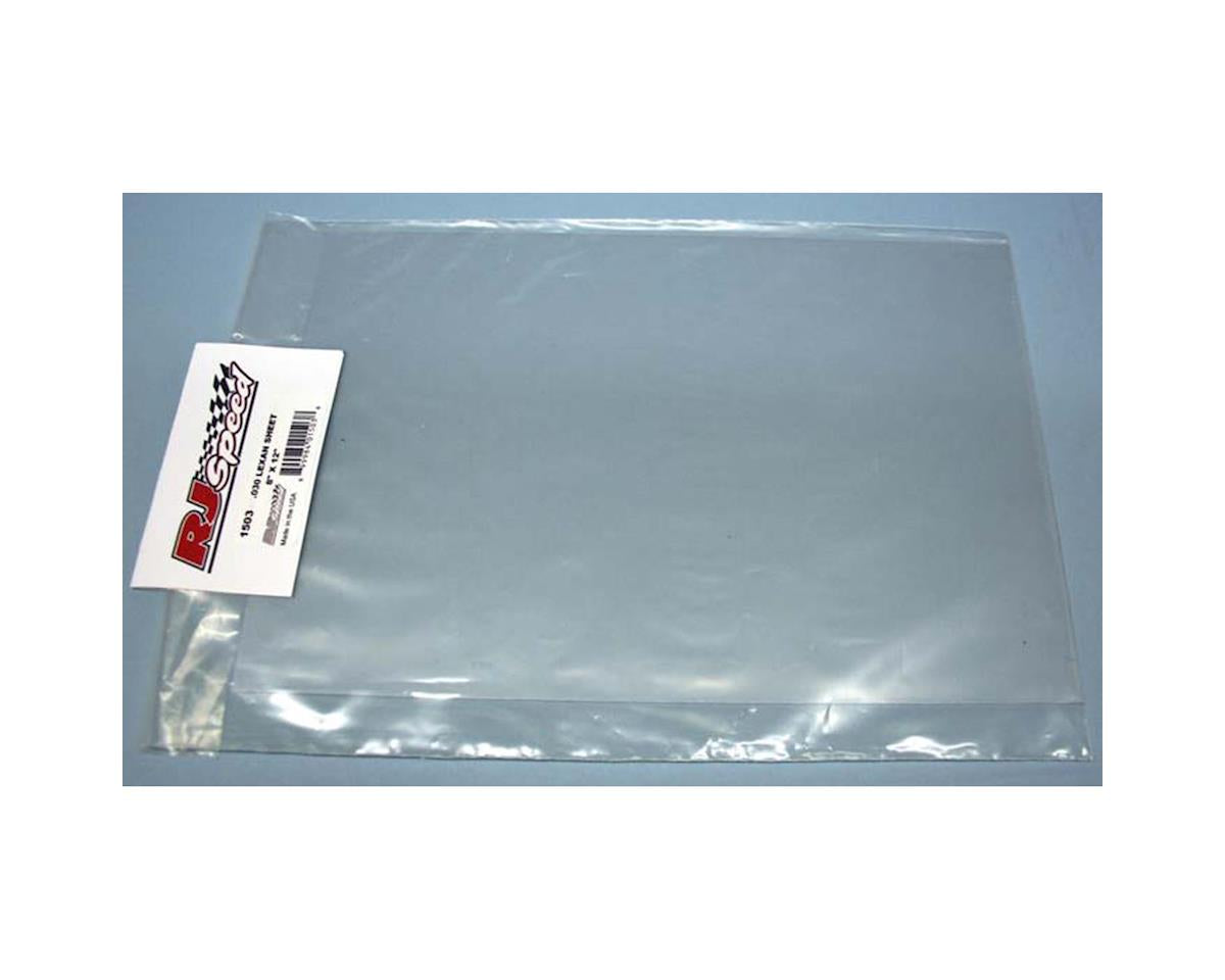 RJ SPEED 1502 Lexan Sheet 8x12 .020 Clear