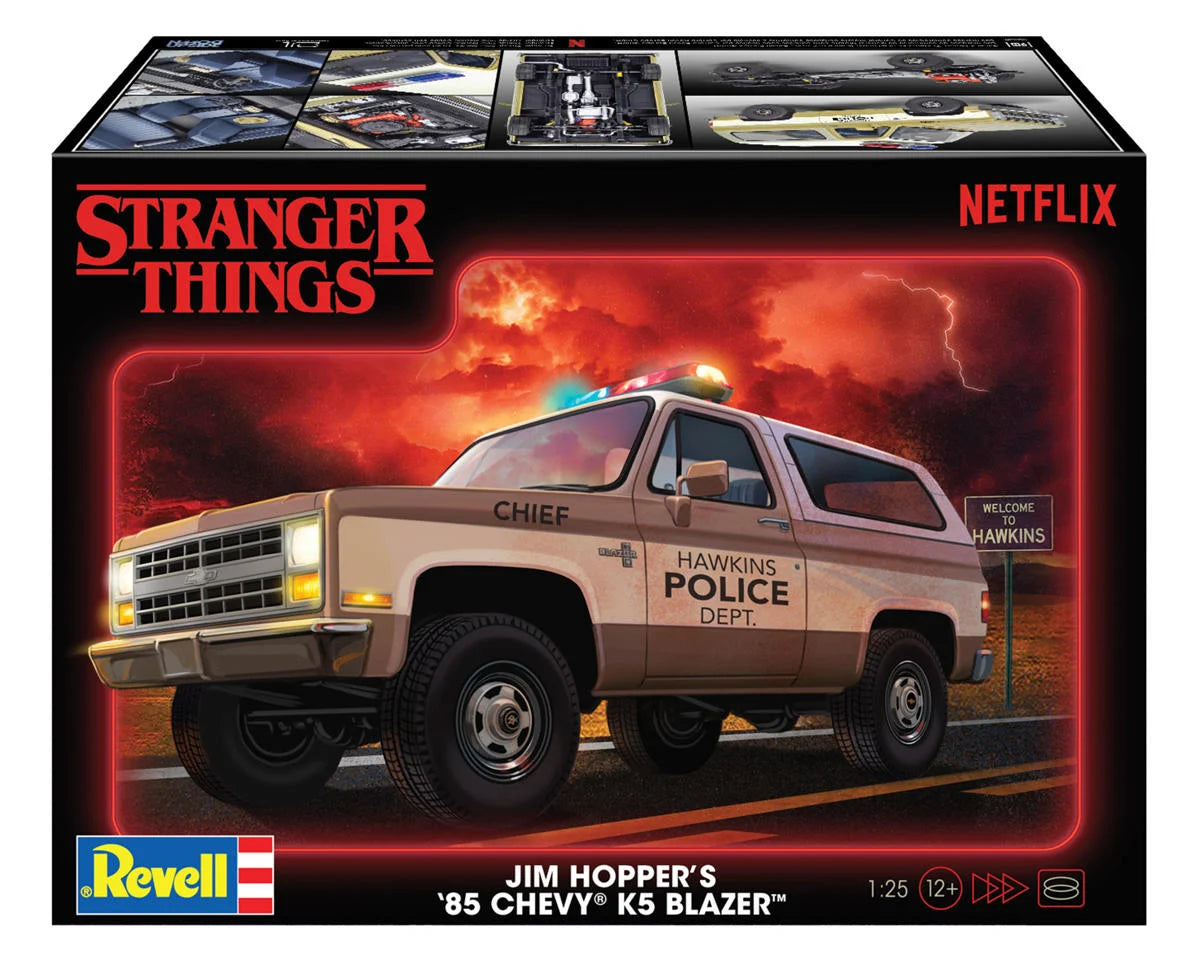 REVELL 14558 1/25 Stranger Things™ Jim Hopper's 1985 Chevrolet® K5 Blazer Plastic Model Kit