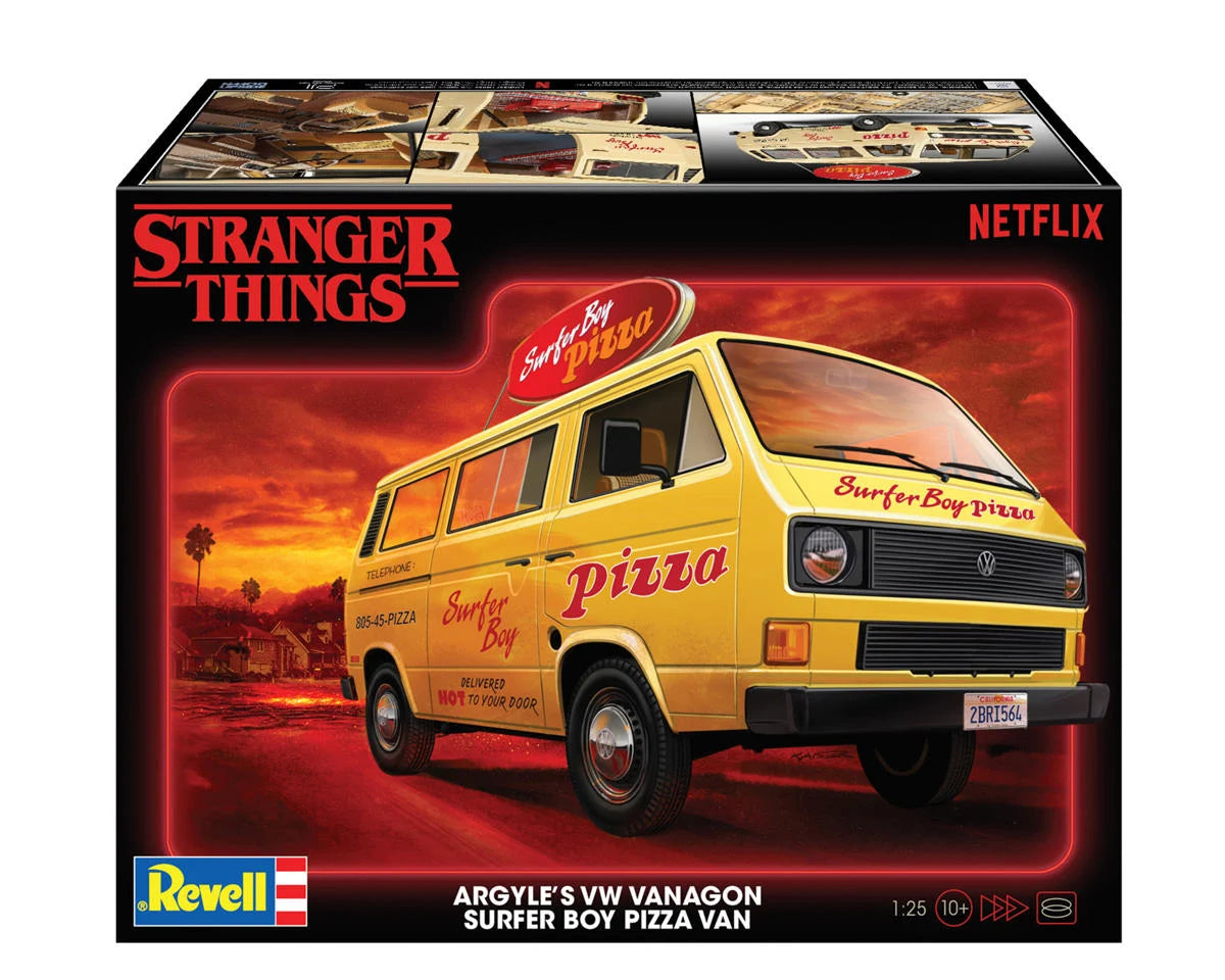 REVELL 14559 1/25 Stranger Things VW T3 Pizza Van Plastic Model Kit