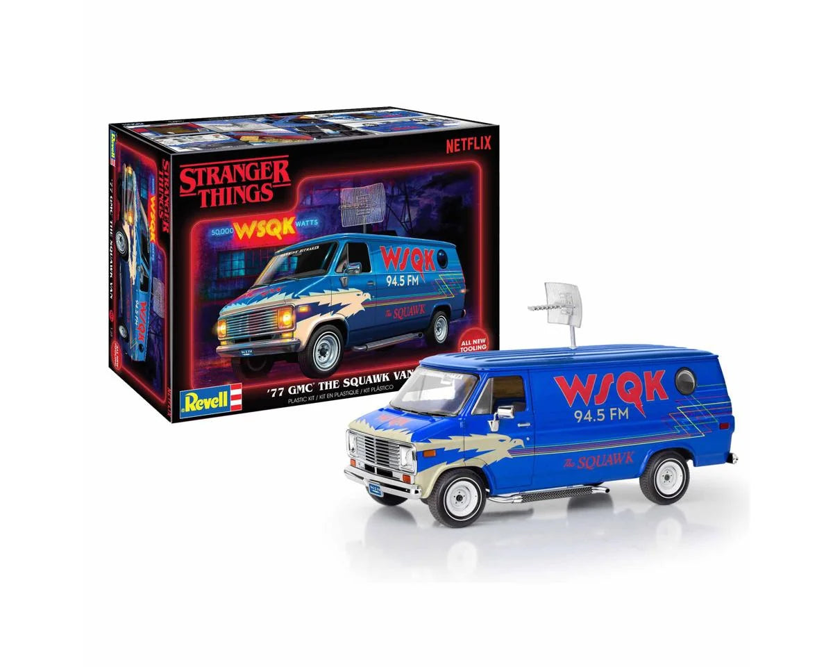REVELL 14578 1/25 Stranger Things™ "The Squawk Van" 1977 GMC® Van Plastic Model Kit