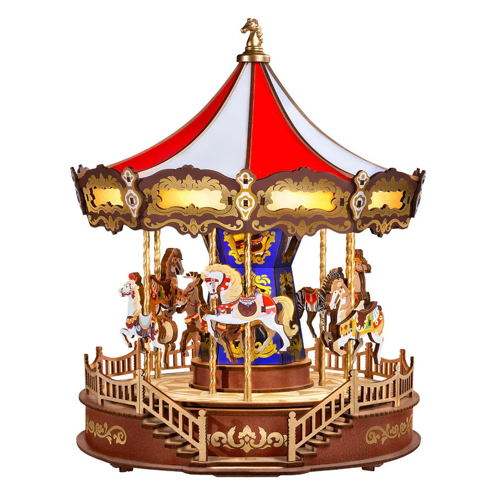 ROBOTIME AMC01 Classic Carousel 3D Wooden Puzzle