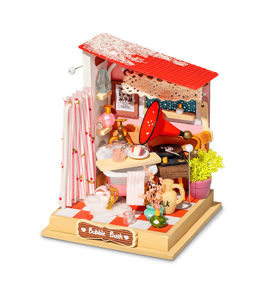 ROBOTIME DS018 Super Mini House; Bubble Bath - Bathroom