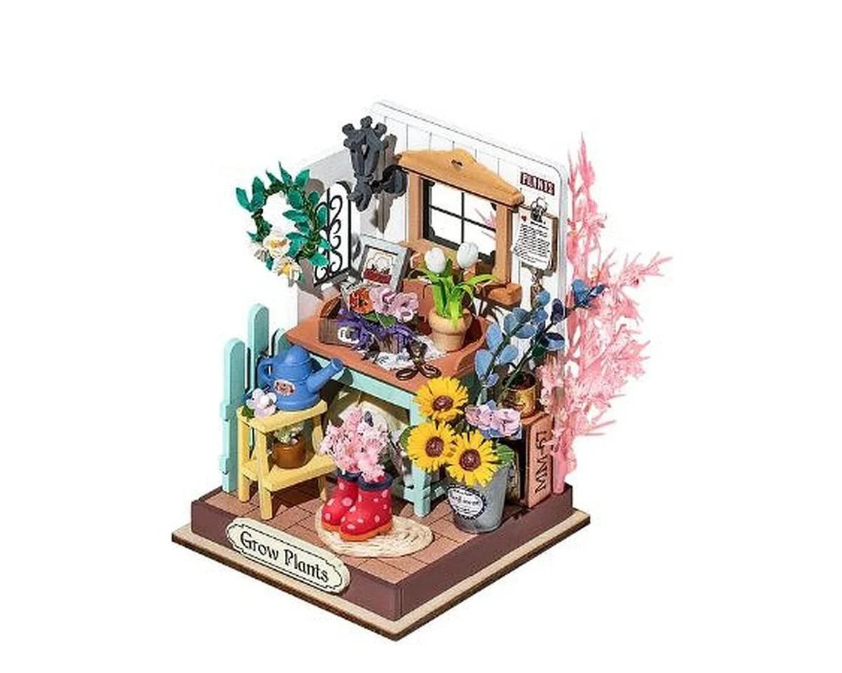 ROBOTIME DS030 Dreaming Terrace Garden DIY Miniature House Model Kit