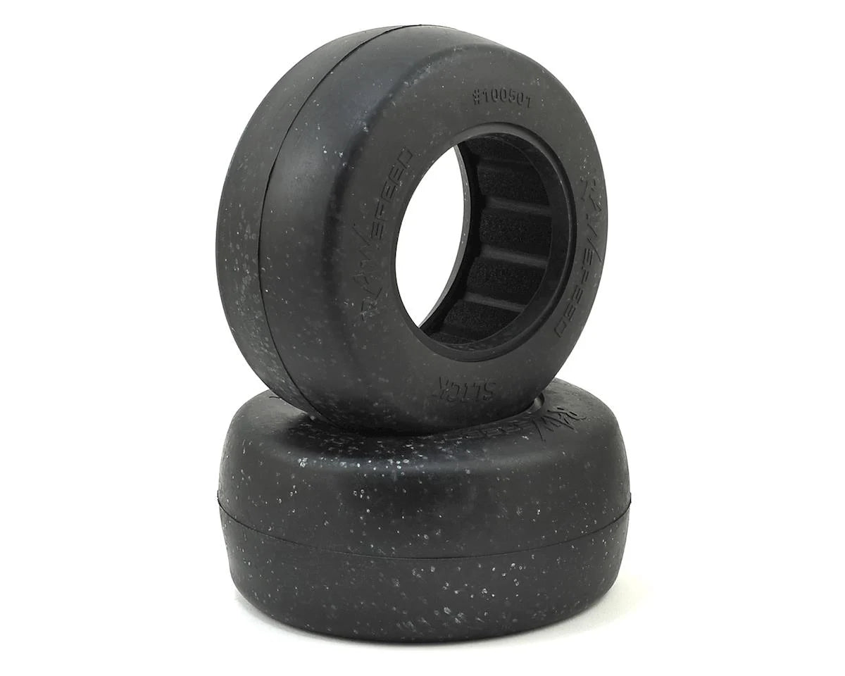RAW SPEED 100501CB Slick Short Course Tires (Clay)