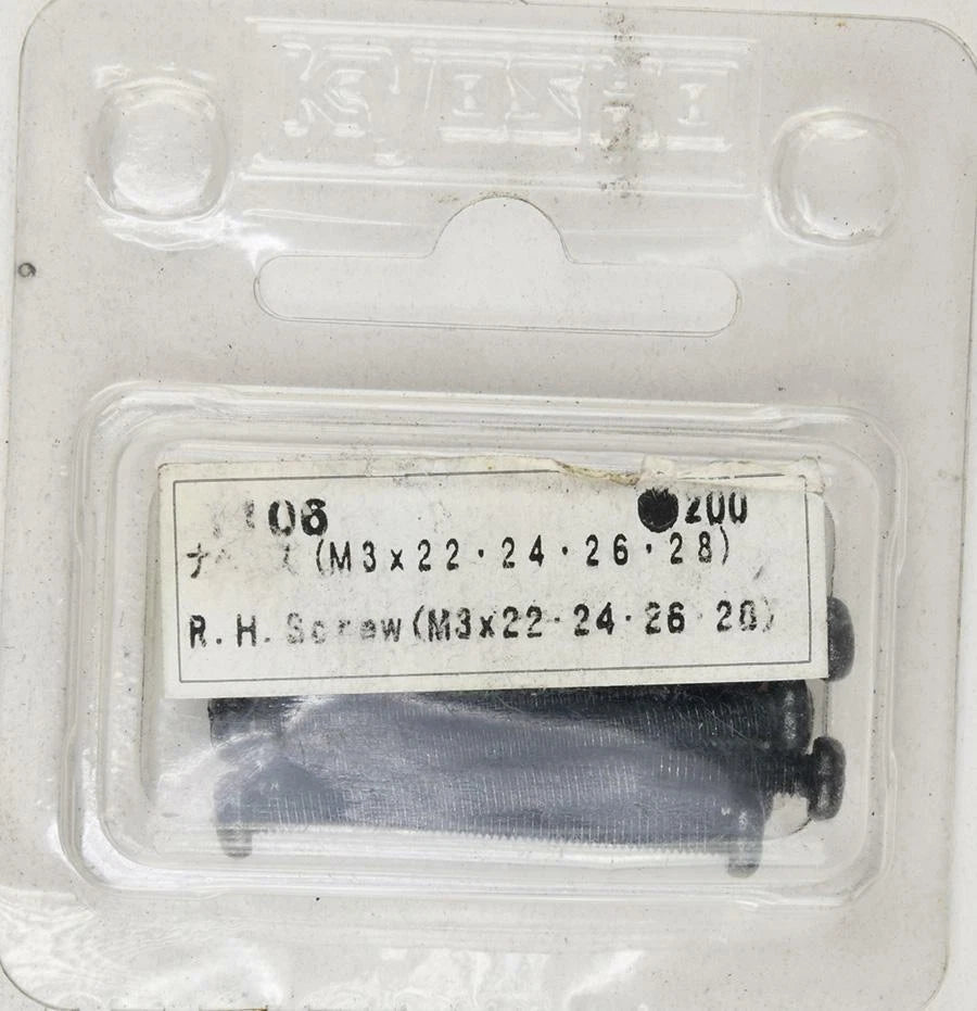 KYOSHO 1106 Round Head Machine Screws M3x22, 24,26, 28