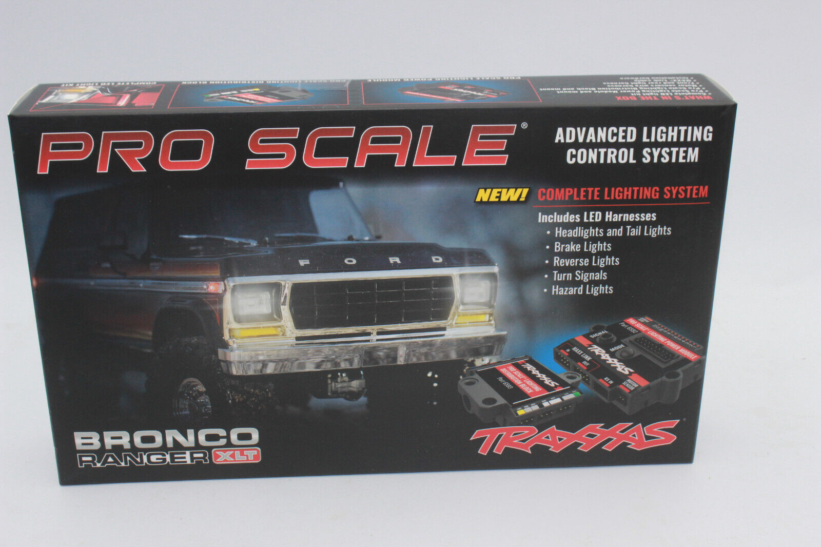 TRAXXAS 8035R Pro Scale® LED light set, TRX-4® Ford Bronco (1979) or Ford F-150 (1979), complete with power module (contains headlights, tail lights, side marker lights, & distribution block) (fits #8010 or 9230 series bodies)