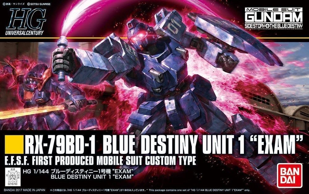 BANDAI 5058268 #207 Blue Destiny Unit 1