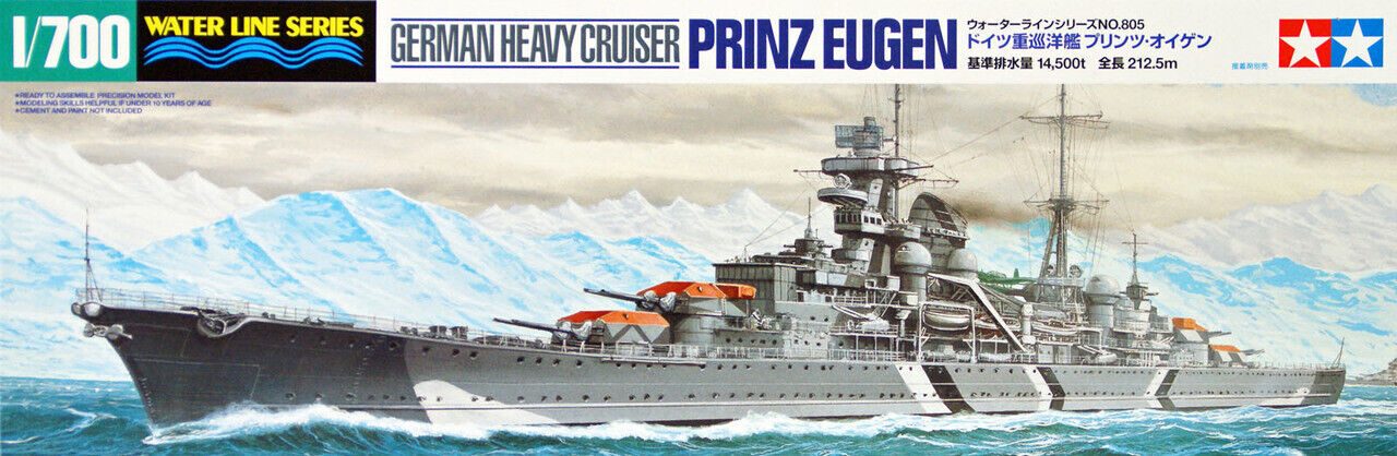 TAMIYA 31805 Prinz Eugen Ger Heavy Cruiser 1/700
