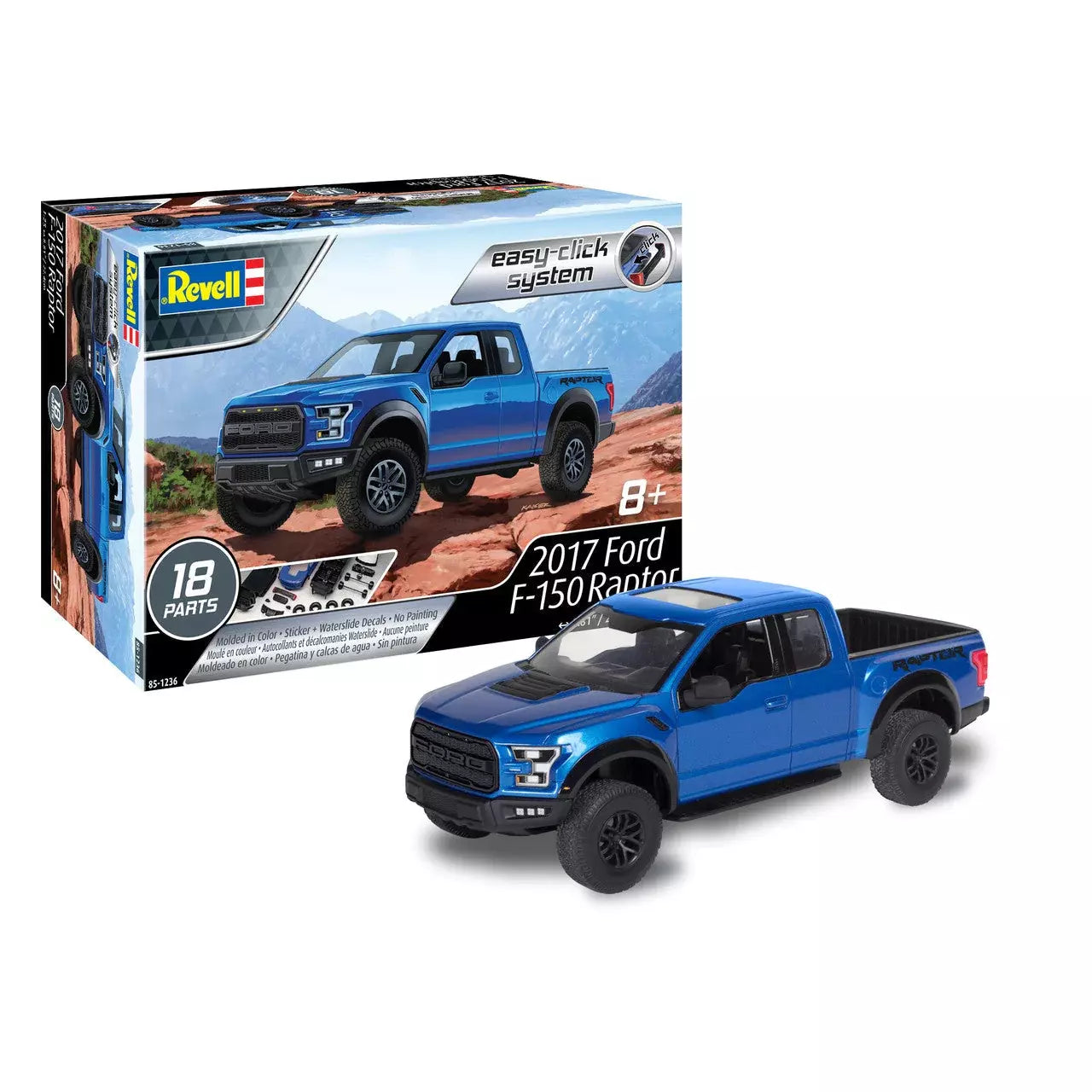 REVELL 85-1236  1/25 Scale 2017 Ford F-150 Raptor f150 snap click